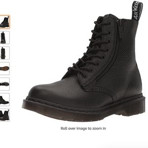 Dr. Martens Women's Pascal with Zip Combat Boot